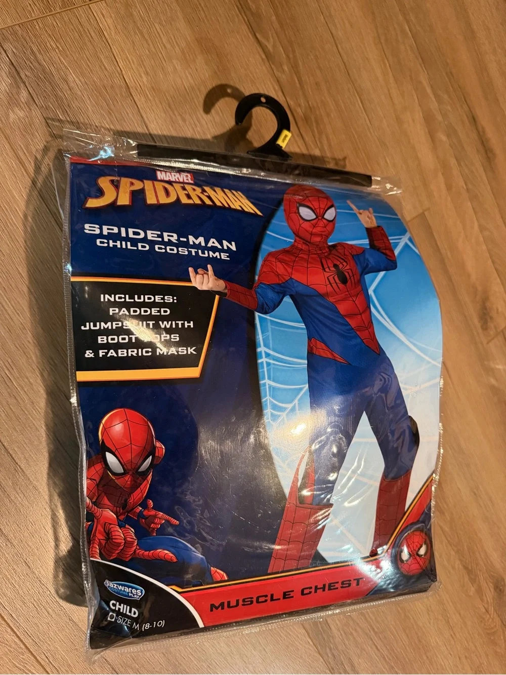 Spider man Marvel Child Halloween Costume - Red & Blue Muscle Chest Medium 8-10